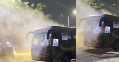 IPL फाइनल हारने के बाद गुजरात टाइटन्स के साथ बड़ा हादसा, बीच सड़क धू-धू कर जली टीम बस