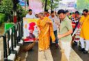 राजनाथ सिंह के जन्मदिन पर लखनऊ में चला 110 वार्डों का मेगा सफाई अभियान