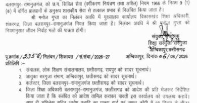CG में प्रधान पाठक निलंबित, बच्चे को फीडिंग कराते समय छिपकर देखने के गंभीर आरोप