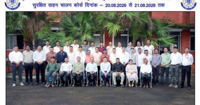 “सुरक्षित वाहन चालन कोर्स” विषय पर हुई कार्यशाला