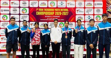 राष्ट्रीय ताइक्वांडो चैंपियनशिप में मध्यप्रदेश अकादमी का शानदार प्रदर्शन