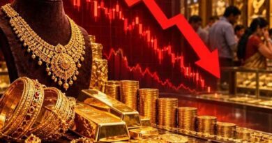 सोने के दाम में ₹4,140 की बड़ी गिरावट, 1.50 लाख से नीचे आया भाव; चांदी भी लुढ़की सोने के दाम में ₹4,140 की बड़ी गिरावट, 1.50 लाख से नीचे आया भाव; चांदी भी लुढ़की